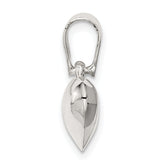 Sterling Silver 925 Polished Heart Charm Pendentâââ‰â¬ÂElegant, Hollow Design